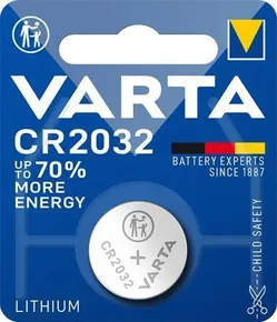 Bateria guzikowa, CR2032, 1 szt. w opakowaniu, VARTA